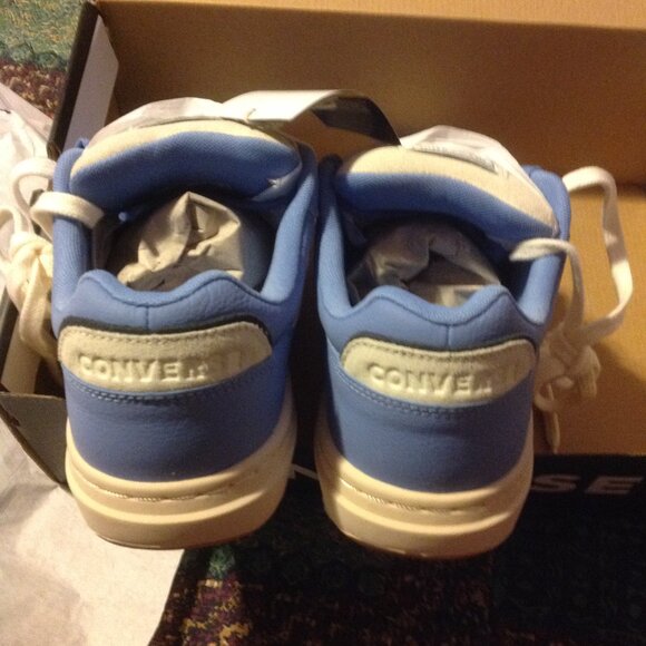 Converse Men's Pro Blaze Classic White & Blue Leather & Suede Sneakers-11.5 -NIB - Picture 3 of 10